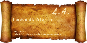 Lenhardt Alexia névjegykártya